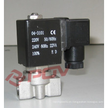 Válvula solenoide en miniatura de 12 V CC de alta presión normalmente cerrada